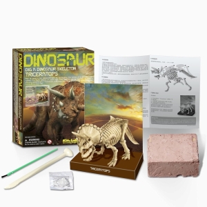 Juego De Mesa Excava Triceratops 4M