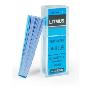 Papel Tornasol Azul. Libreta 100 Unidades