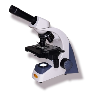 Microscopio Monocular 4, 10, 40, 100X platina mecánica