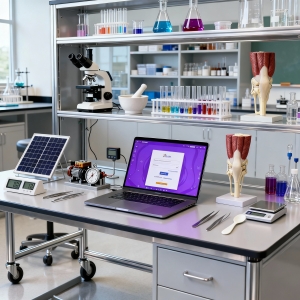 Laboratorio de ciencias de Enseñanza Básica Figital Labs 4to a 8vo básico