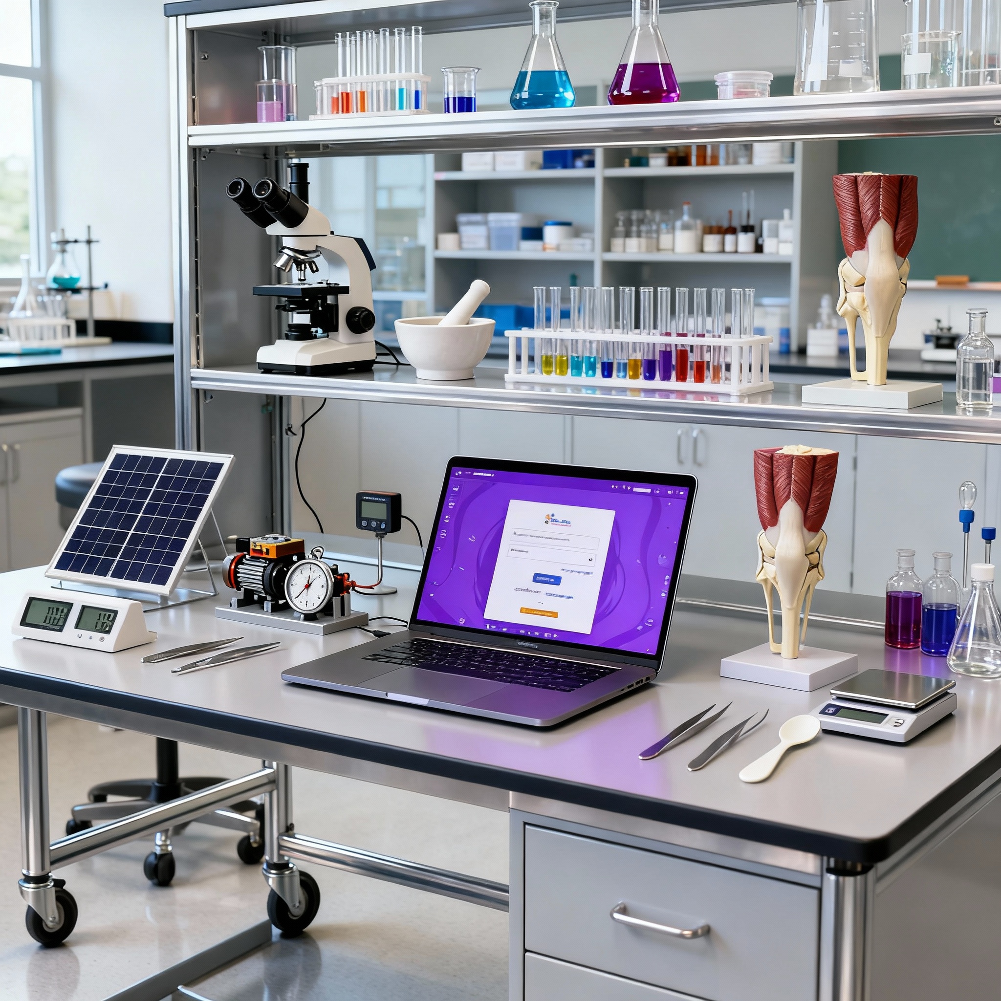 Laboratorio de ciencias de Enseñanza Básica Figital Labs 4to a 8vo básico